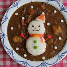 みんなが作ってる】 クリスマス カレー 雪だるまのレシピ